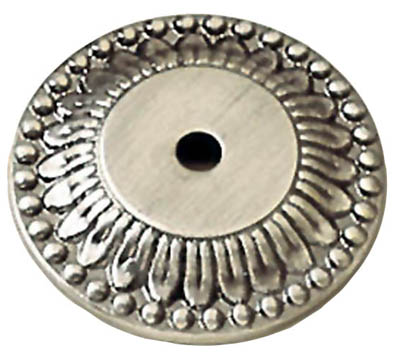Bwf504 15a Richelieu 1.5 In. Knob, Backplate Antique Pewter
