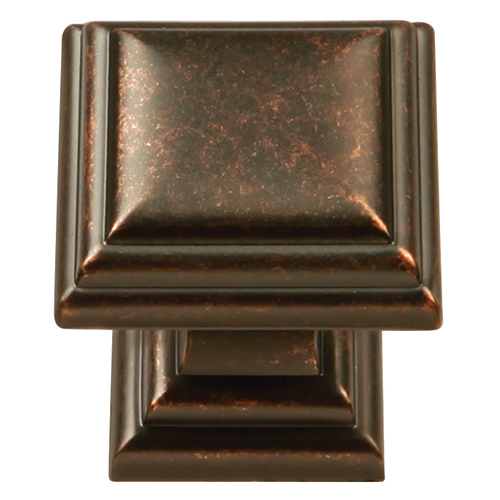 Bwhh74554 Dac Belwith Knob, 1.12 In. Square Dark Antique Copper