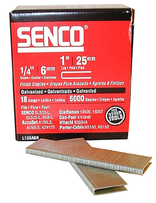 Cal08bab Senco L Series 0.5 In., 18 Gauge Galvanized Staples