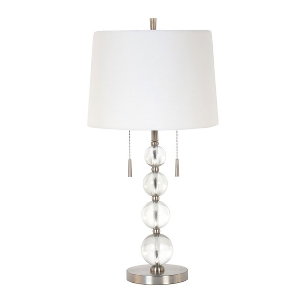 32-2007lt 28 In. Twin Pull Chain Table Lamp