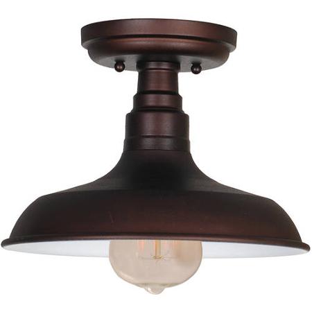 Kimball 1-light Ceiling Mount Industrial Light, Coffee Bronze Finish