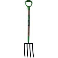 -2916400 Floral Spading 4-tine Fork With Poly D-grip Handle Silver