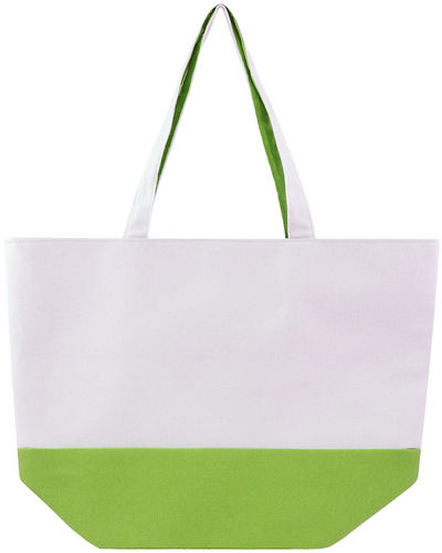 Cathrine Lillywhite Qt3496gr Gray 2 Tone Canvas Tote - 13 X 18 In.