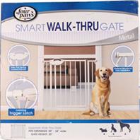 UPC 045663971588 product image for Four Paws Products 436172 Essential Walk Through Metal Gate | upcitemdb.com