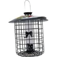 Droll Yankees 344555 15 In. Sunflower Domed Cage 4 Port, Black