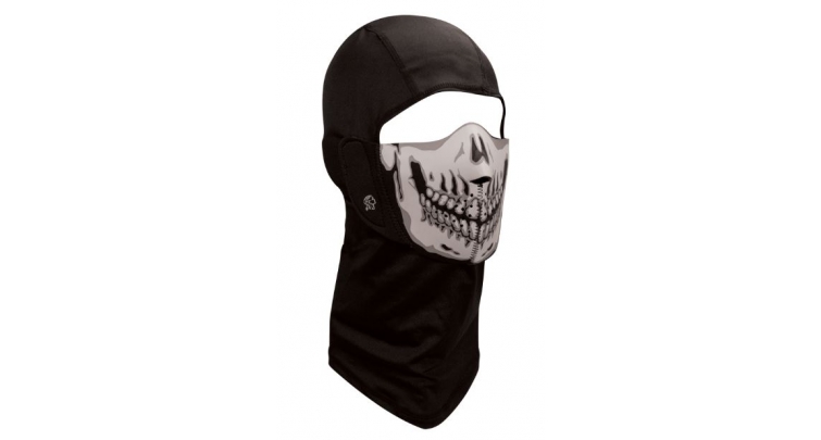 Balboa Zan Headgear Wbnfm004h Removable Half Mask Neoprene Gray Skull