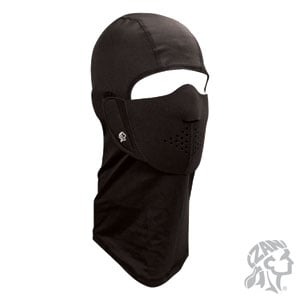 Balboa Zan Headgear Balaclava Nylon Removable Half Mask Neoprene - Black