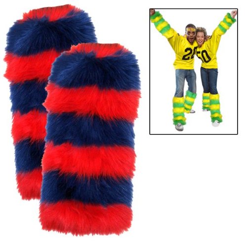 Leg Warmers 2 Pack Royal Blue/red