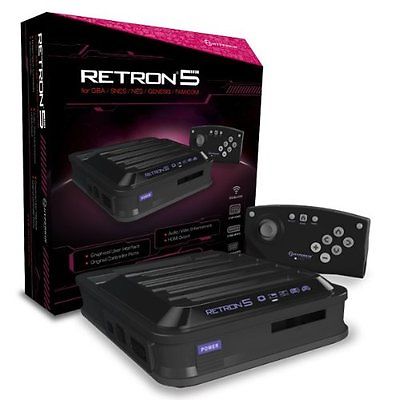 M01688-bk Retron 5 Gaming Console, Black