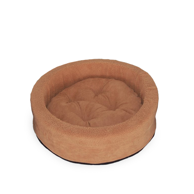 Furhaven 14108422 Snuggle Terry & Suede Cup - Camel