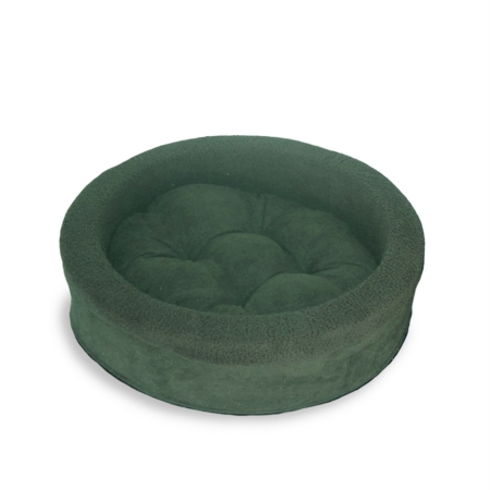 Furhaven 14108424 Snuggle Terry & Suede Cup - Forest