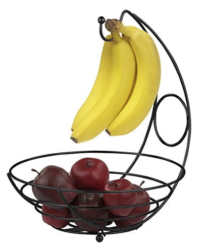 Fb44277 Fruit Basket With Banana Tree - Black