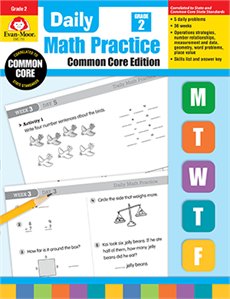 751 Daily Common Core Math Practice, Grade 2