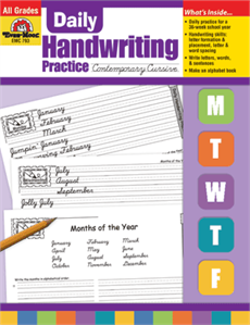793 Daily Handwriting Practice, Contemporary Cursive