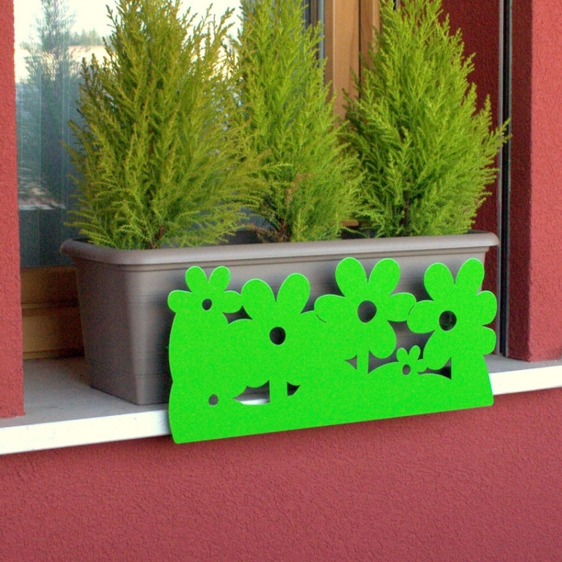 Serp1fgr Windowsill Decoration Anti-falling Pot Flowers - Green