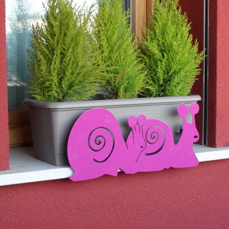 Serp1api Windowsill Decoration Anti-falling Pot Snails - Lilac