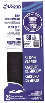 Sp Sc41125 0080 Silicon Carbide Drywall Sheets, 4.18 X 11 In., 80 Grit