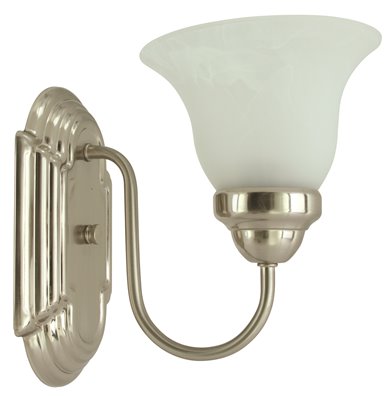 60-261 Monument 1-light Wall Fixture Brushed Nickel, 6 In.