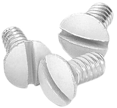 40295 Mulberry Plastic Wall Plate Screws, Ivory