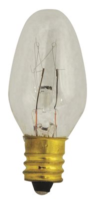 S3791 Satco Incandescent Night Light Lamp C7, 7 Watt