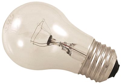 S3810 Satco Incandescent Appliance Lamp A15, 40 Watt, Clear