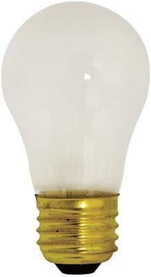 S3811 Satco Incandescent Appliance Lamp A15, 40 Watt, Frost