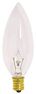 A3682 Satco Incandescent Decorative Lamp Ba9, Clear