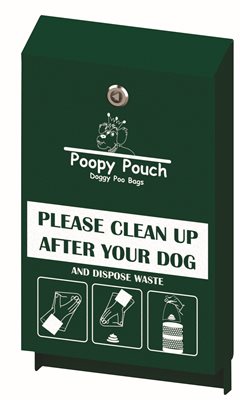 Pp-h-dsp Poopy Pouch Pet Waste Header Bag Dispenser, Hunter Green