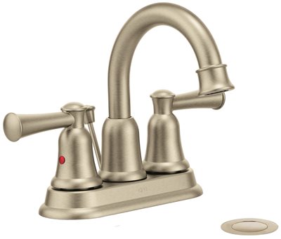 41217bn Cleveland Faucet Group Capstone Two Handle High Arc Lavatory Faucet With Pop-up, Brushed Nickel