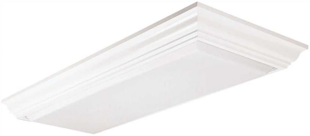 11432re Wh Cambridge Linear Fluorescent Flush-mounted Ceiling Light Fixture, White