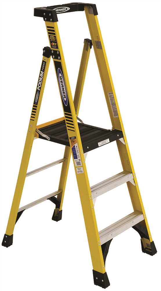 Pd7303 Type Iaa Aluminum Podium Ladder, 3 Ft.