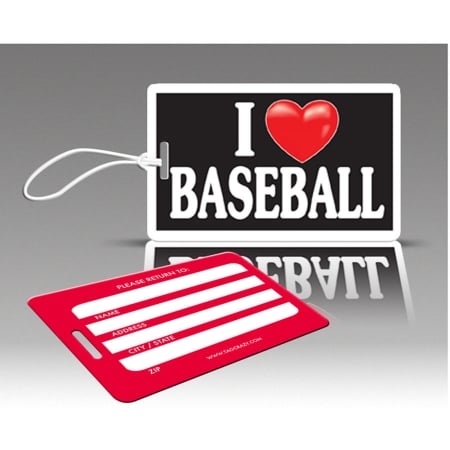 Tagcrazy Ihc002 Iheart Luggage Tags - I Heart Baseball - 3 Pack