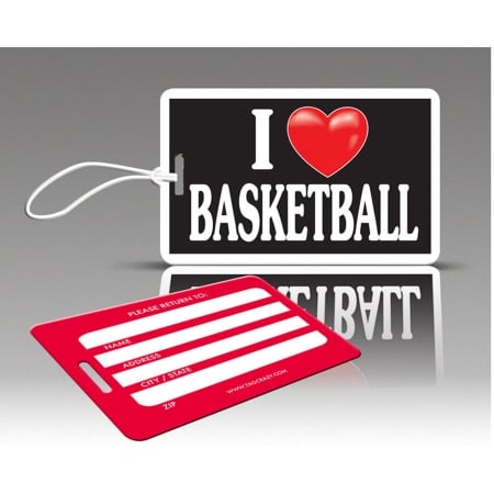Tagcrazy Ihc003 Iheart Luggage Tags - I Heart Basketball - 3 Pack