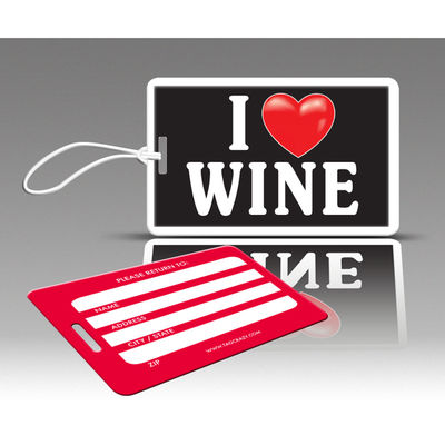 Tagcrazy Ihc038 Iheart Luggage Tags - I Heart Wine - 3 Pack