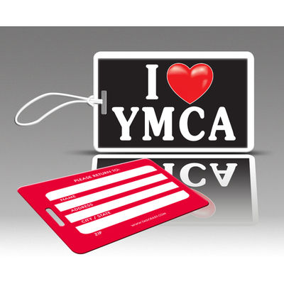 Tagcrazy Ihc039 Iheart Luggage Tags - I Heart Ymca - 3 Pack