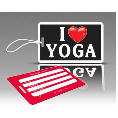 Tagcrazy Ihc040 Iheart Luggage Tags - I Heart Yoga - 3 Pack