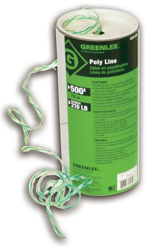 Greenlee-textron 430-500 Poly Line Spiral Wrap Twine - 500 Ft.
