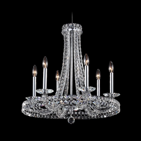 96246s22 Contemporary Square Crystals Chandelier - Silver
