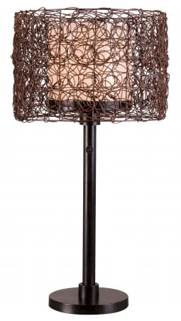 Tanglewood Outdoor Table Lamp, Bronze