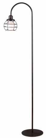 Caged Floor Lamp, Oil Rubbed Bronze