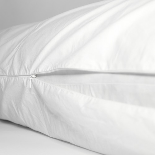 63-dc-822779302020 Cotton Pillow Protector, White - King