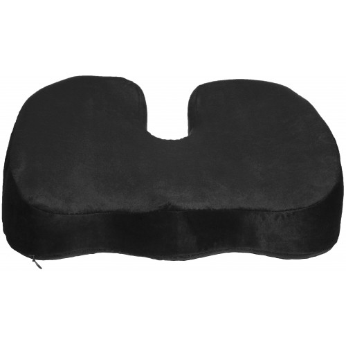 Cctp-gel-07blk Coccyx Orthopedic Gel-enhanced Comfort Foam Seat Cushion, Black