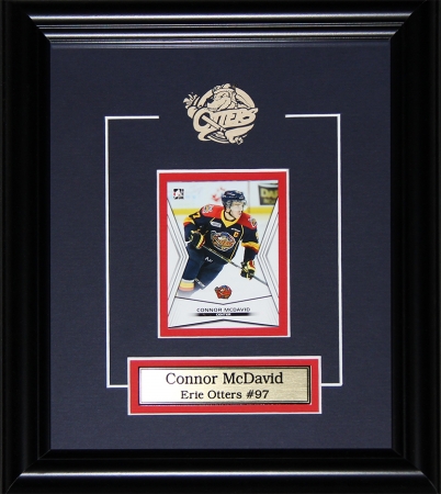 Mcdavid_card_otters Connor Mcdavid Erie Otters Single Card Frame