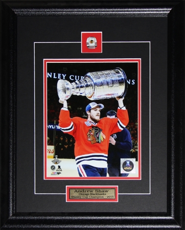 Shaw_8x10_2015cup Andrew Shaw Chicago Blackhawks 2015 Stanley Cup 8x10 Frame