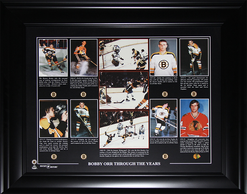 Orr_16x20_compilation Bobby Orr Boston Bruins 16x20 Compilation Frame
