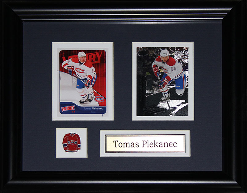 Plekanec_cards Tomas Plekanec Montreal Canadiens 2 Card Frame