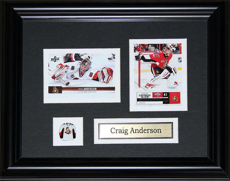 Craiganderson_cards Craig Anderson Ottawa Senators 2 Card Frame