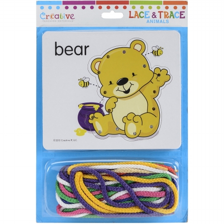 Ctm1036 Creative Teaching Materials Lace & Trace Cards - Animals