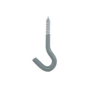 Crawford Ss20 Hook Plant Screw-in Zinc Plated Steel Pack Of 12