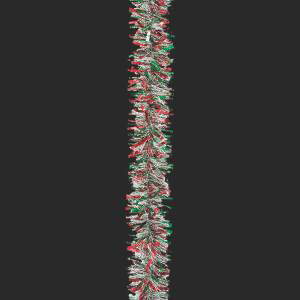 Trims 3583433 Deluxe Garland Snow, Red & Green Pack Of 12